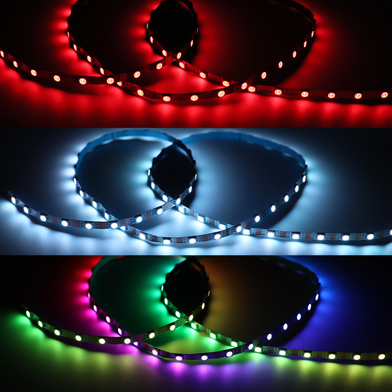 Very Thin 6mm WS2815 5050 RGB LED Strip Light 300 LEDs Very Thin 6mm WS2815 5050 RGB LED Strip Light 300 LEDs